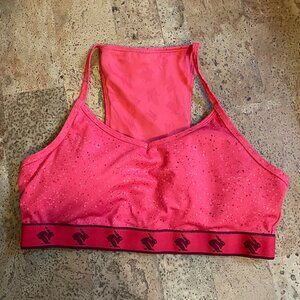 Run in Rabbit strappy pocket bra, size L